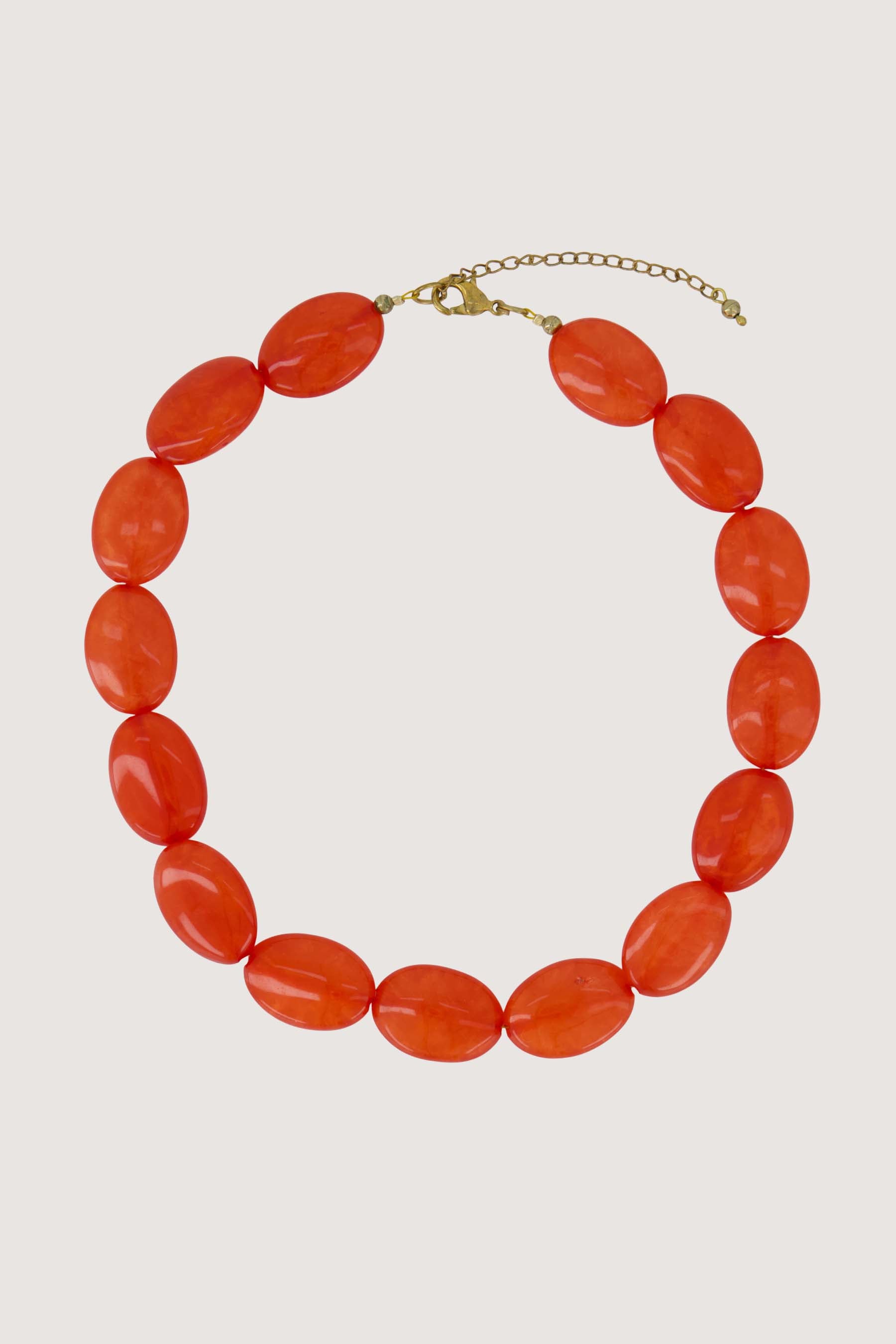 platte kralen ketting