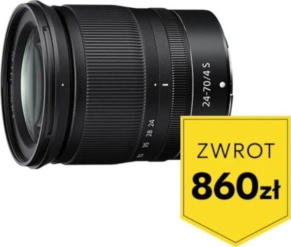 Nikon Nikkor Z 50 24-70 mm f/4 S, SLR, 14/11, 0,3 m, Nikon Z, automatisk/manuel, 24 - 70 mm