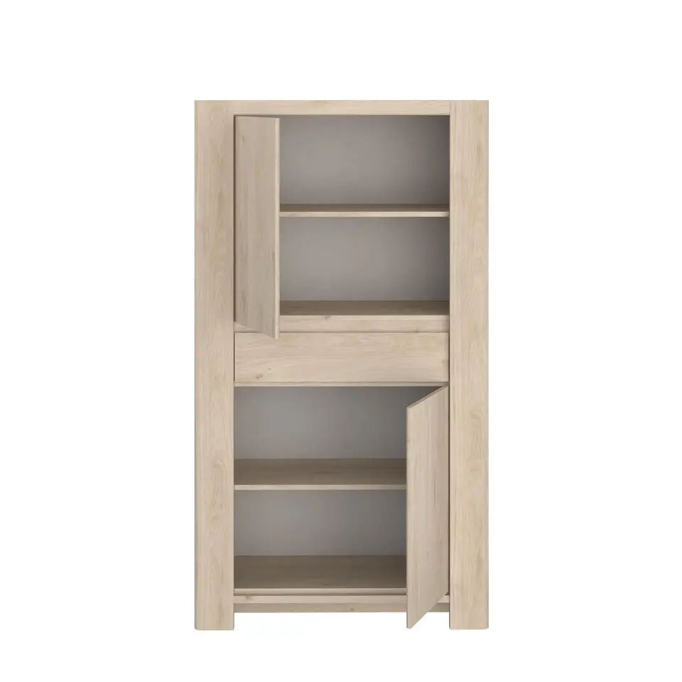 Buffetkast Porto 90cm met 2 deuren & 1 lade - jackson eik