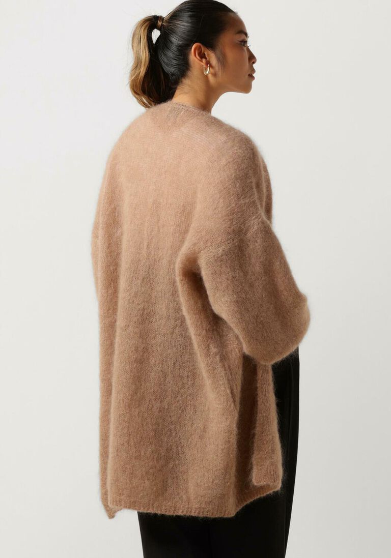 AMERICAN DREAMS beige american dreams vest lee midi cardigan