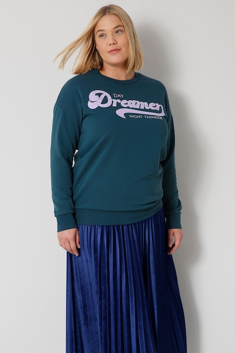 Sweatshirt, Schriftzug, Rundhals, Langarm