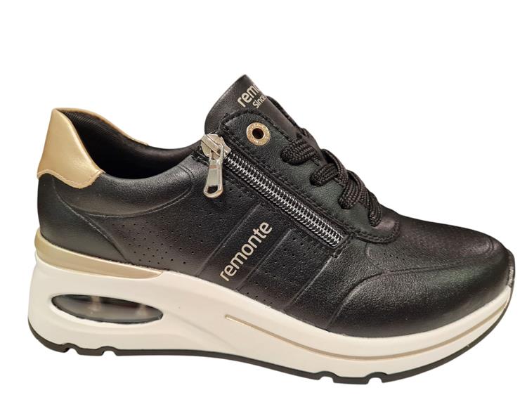 Remonte D2H01 nero/palegold/schwarz