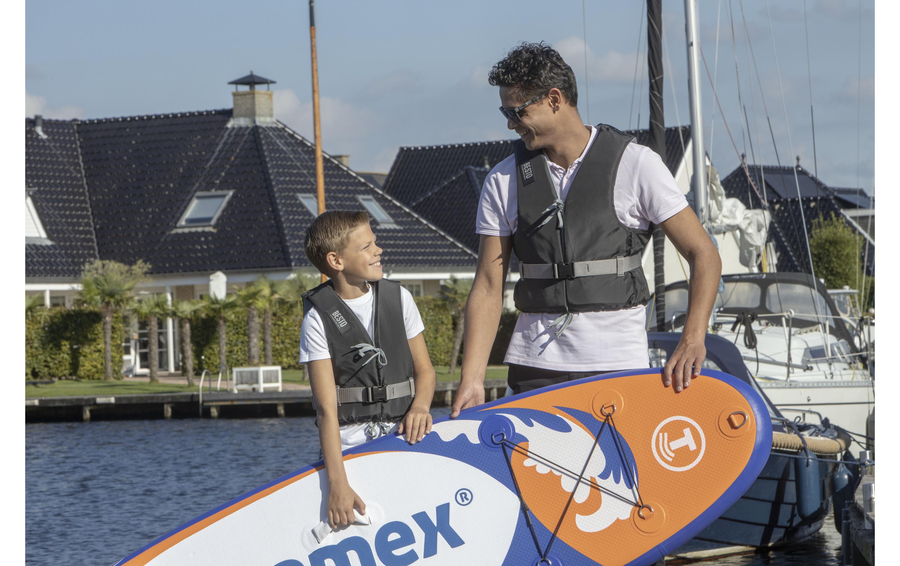 Schwimmweste Dinghy 50N Schwarz – XSRettungsweste für Erwachsene