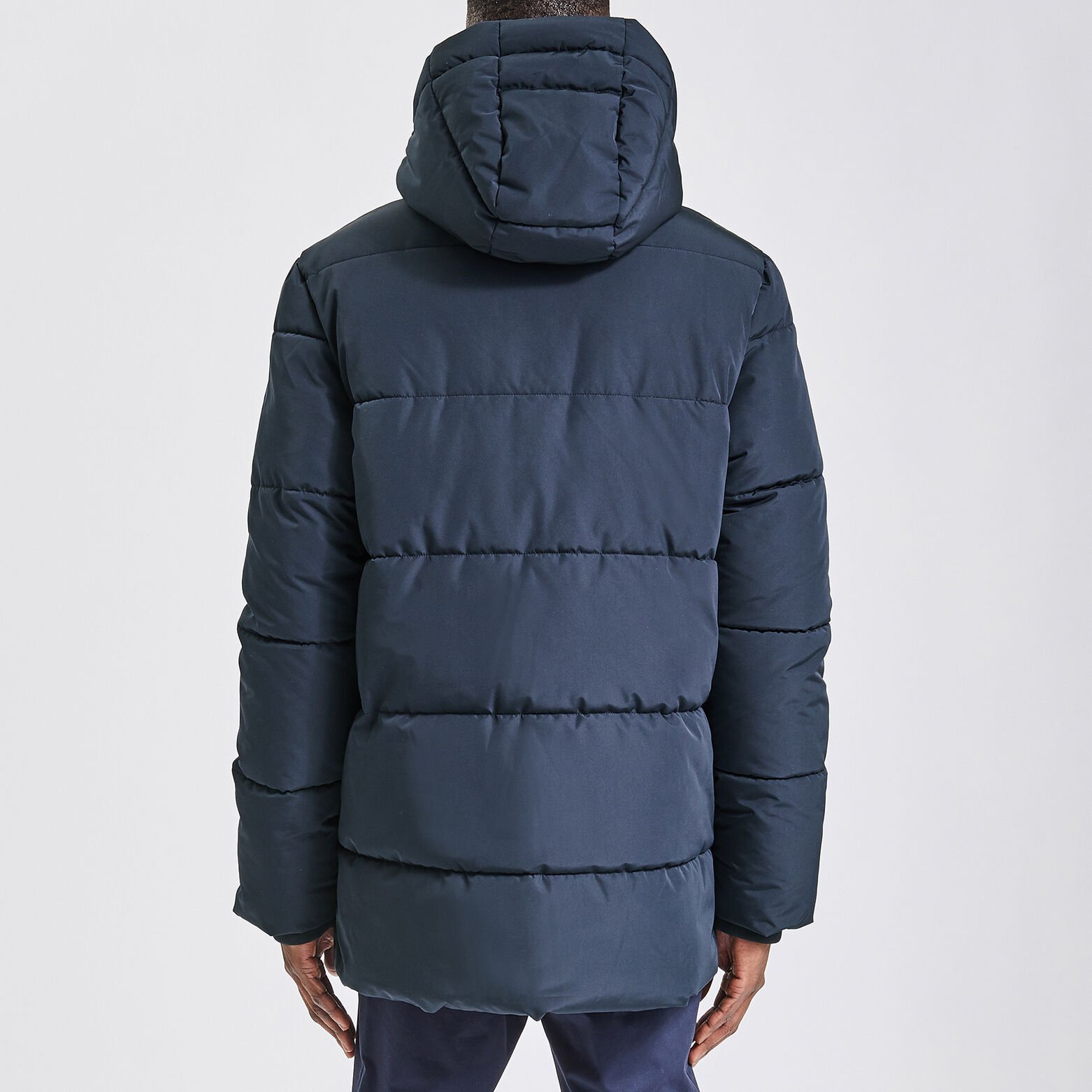 Doudoune col montant Bleu foncé