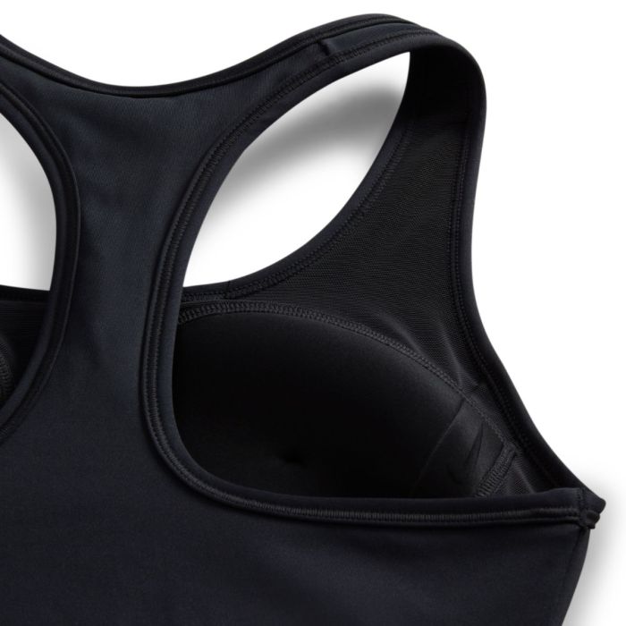 Nike Dame BH Swoosh Sports Bra Medium Support Sort
