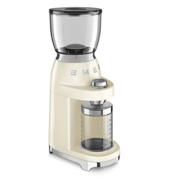 (350g) Edelstahl Kaffeemühle 50's Retro Style (CGF11CREU) - Creme