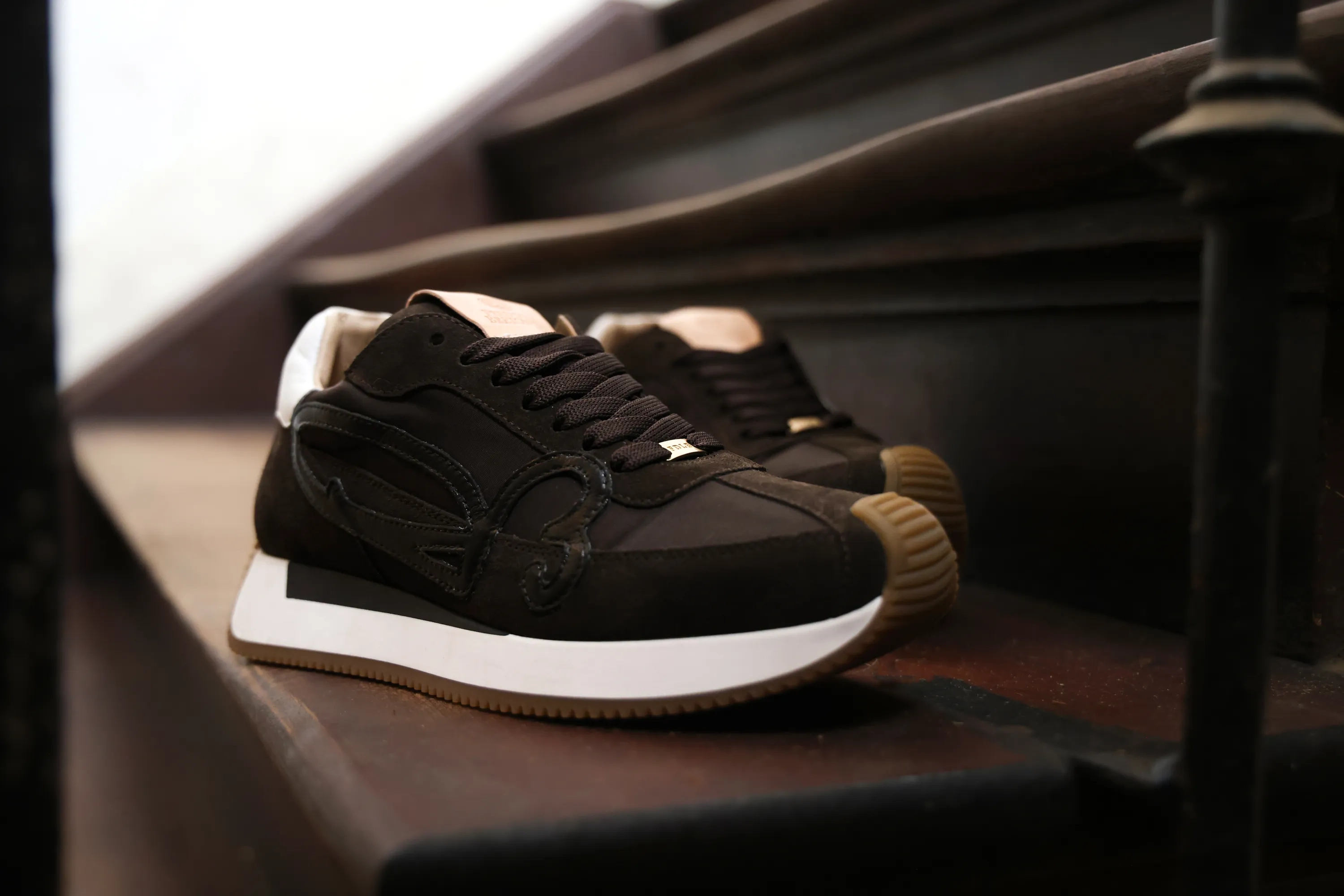 YENTL SIGN Sneaker mix Dark Brown