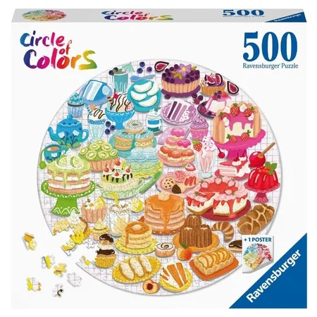 Ravensburger Puzzle - Circle of Colors - Desserts & Pastries, 500 Teile