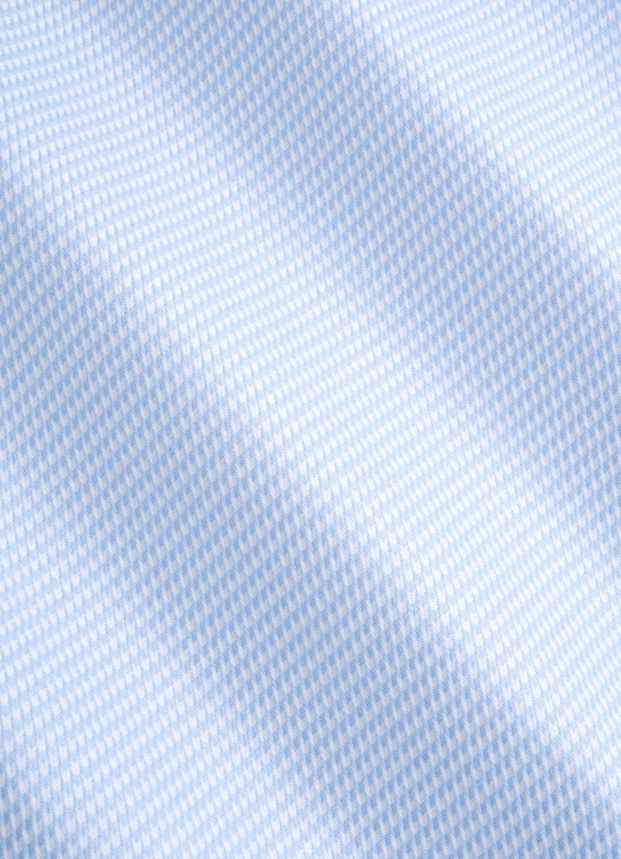 Chemise coupe ajustée en twill bleu clair pied-de-poule