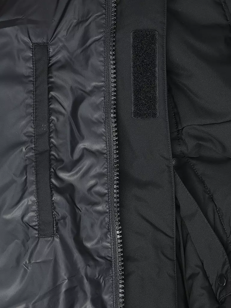 LACOSTE Daunensteppjacke schwarz