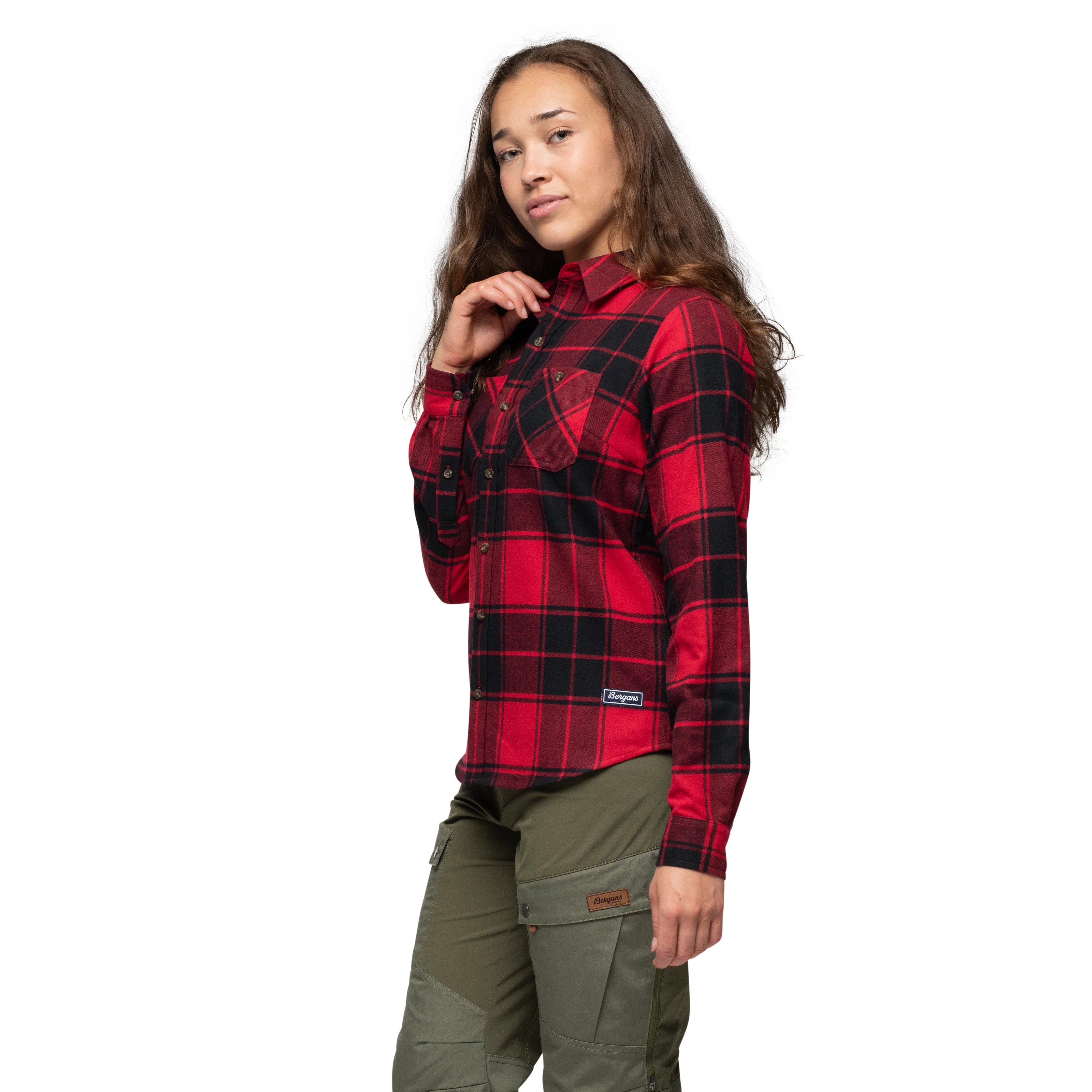 Nordmarka Flannel Shirt Women Red / Black Check