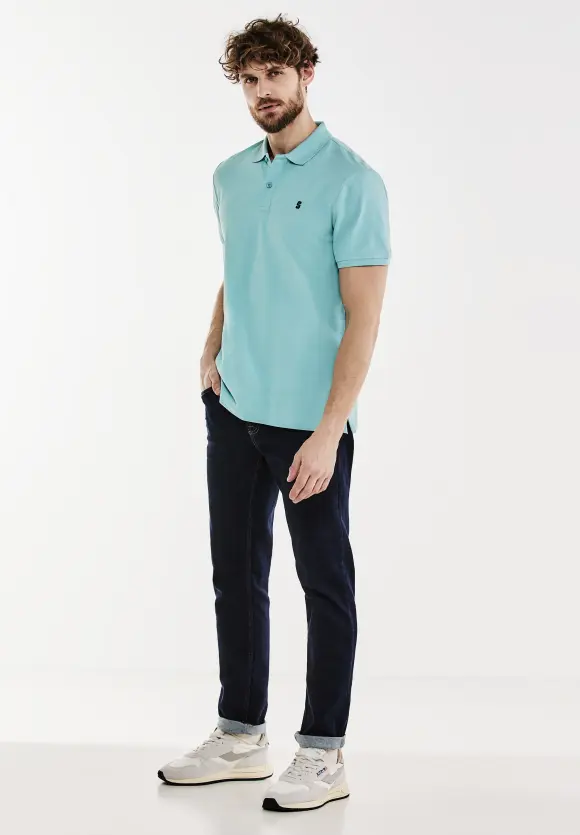 Piquée Poloshirt - aurora turquoise