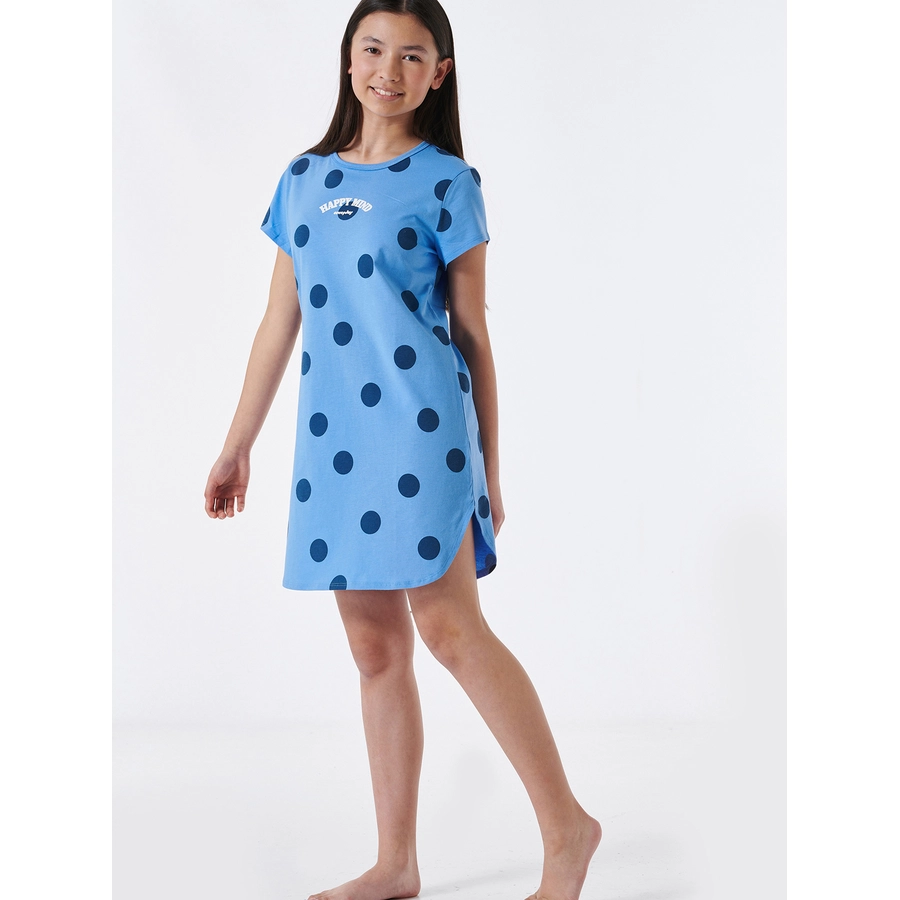 Schiesser Nachthemd Organic Cotton hellblau