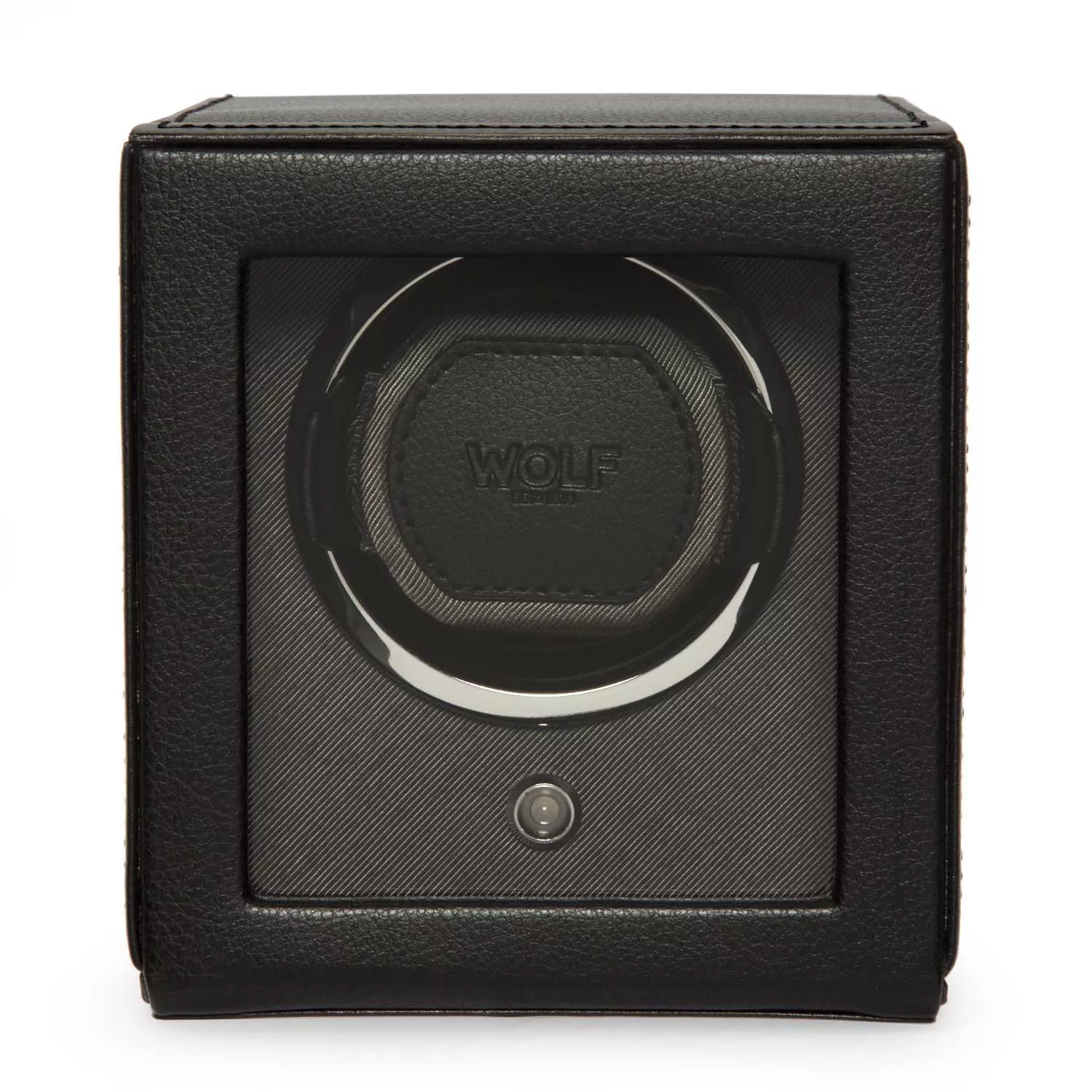 Wolf Cub Watch Winder 1 ur Sort Imiteret Læder 461103