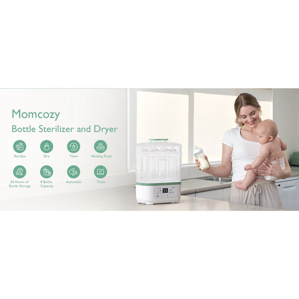 Køb Momcozy 8-in-1 Elektrisk Damp Baby Flaske Sterilisator