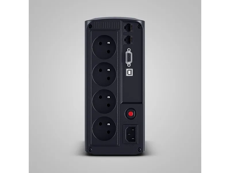 CyberPower Value Pro VP1000ELCD-FR - UPS - AC 230 V - 550 Watt - 1000 VA - 1-faset - RS-232, USB - output-stikforbindelser: 4 - sort
