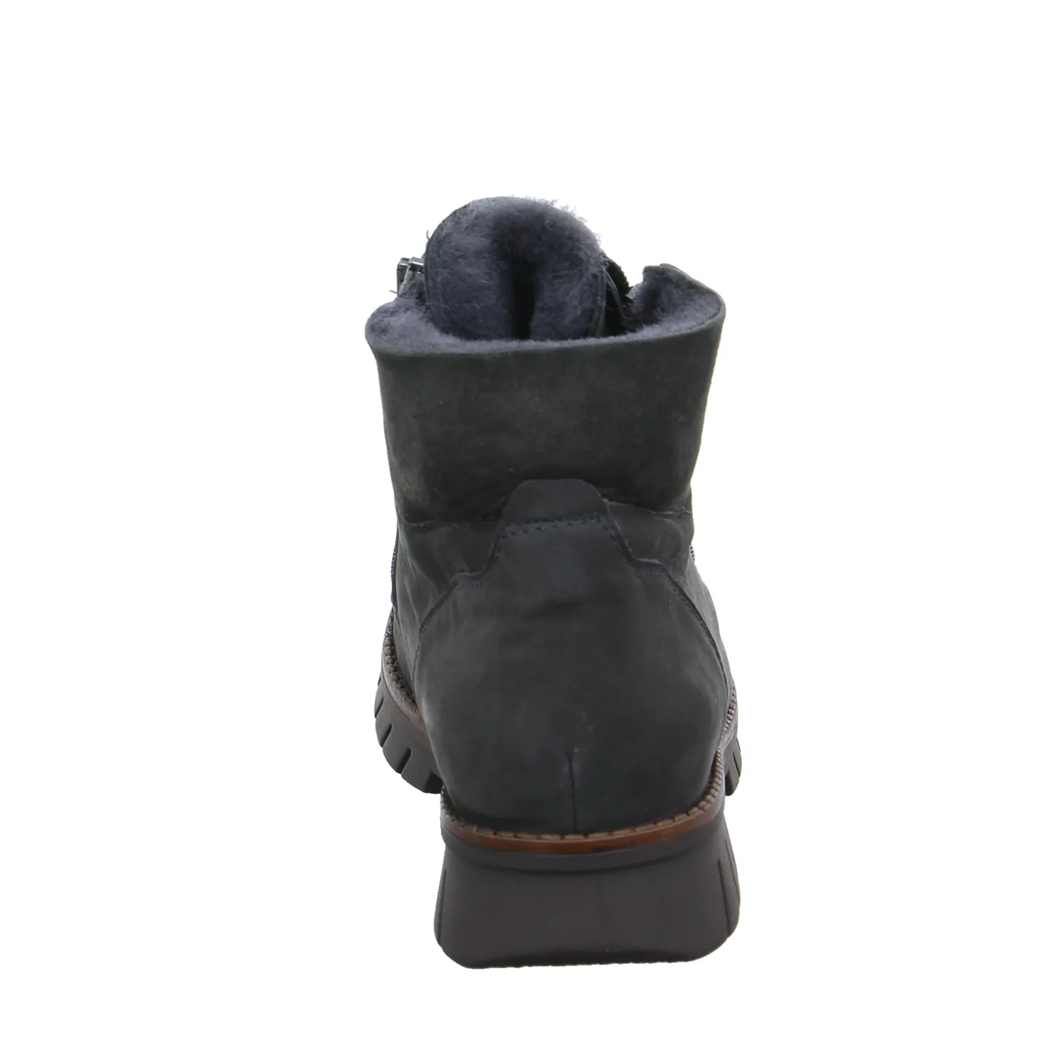 WALDLÄUFER Comfort-Boot Grau Leder  mit Wechselfussbett