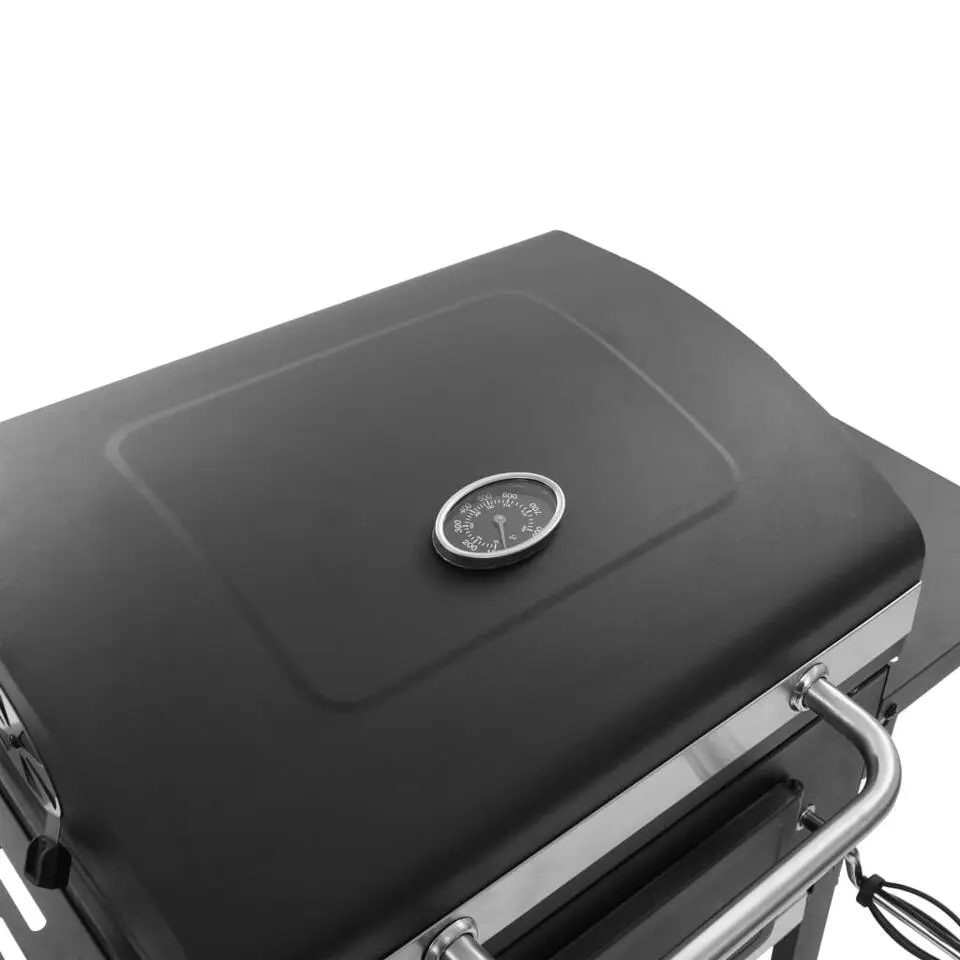 vidaXL - Barbecue - Zwart - Staal