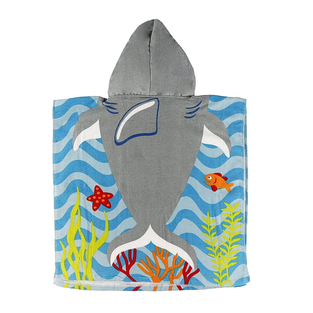 Clément - Équipement Serviette de Plage à Capuchon - Requin
