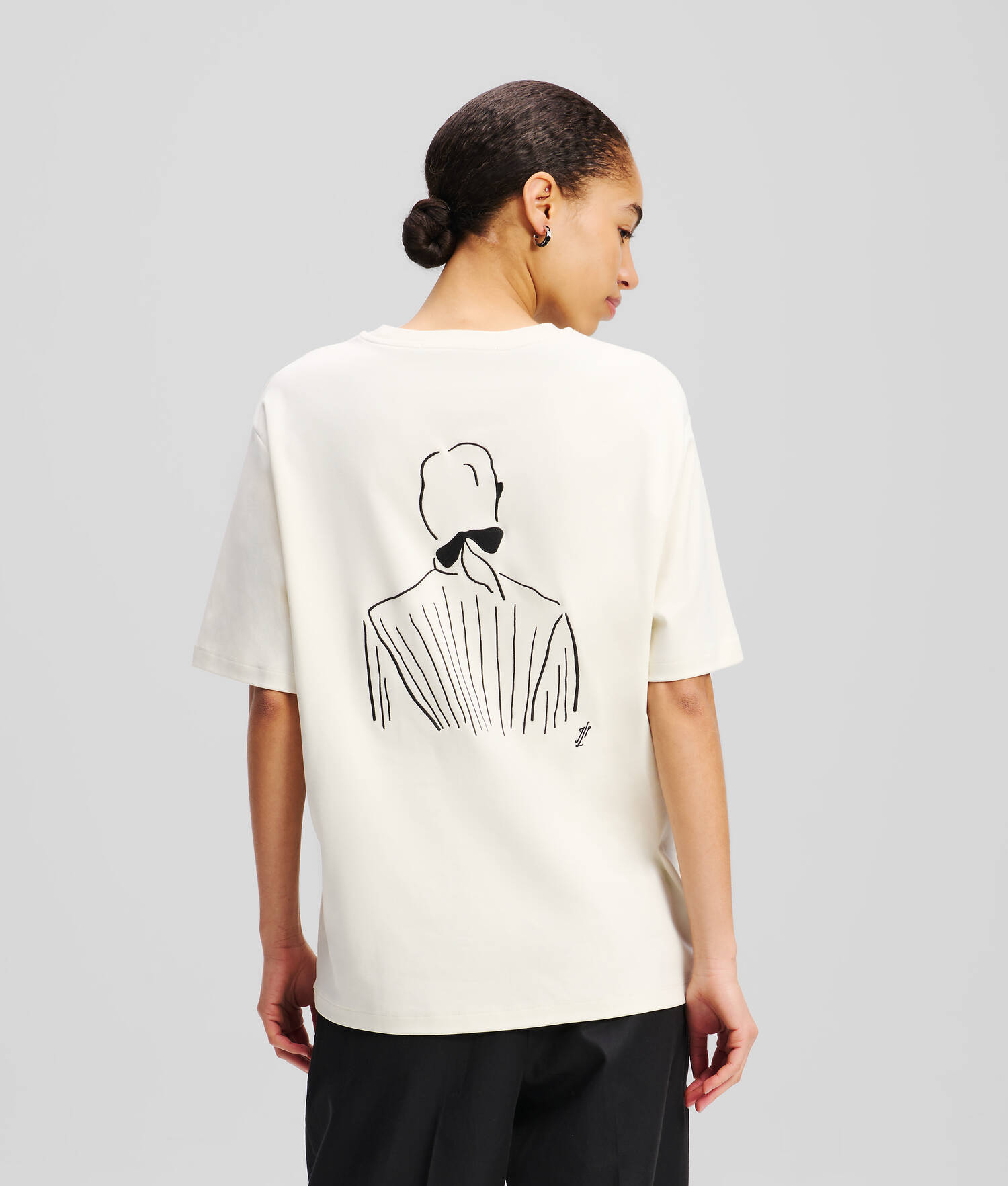 T-SHIRT OVERSIZE KL X JORGE PARRA - Crème Cannoli