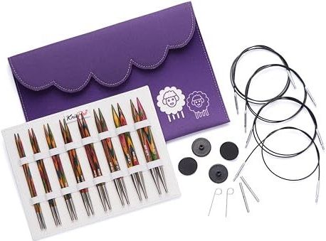 KnitPro - Symfonie - Set Verwisselbare Breinaaldpunten - 3,50-8,00 mm - Inclusief Kabels en Accessoires
