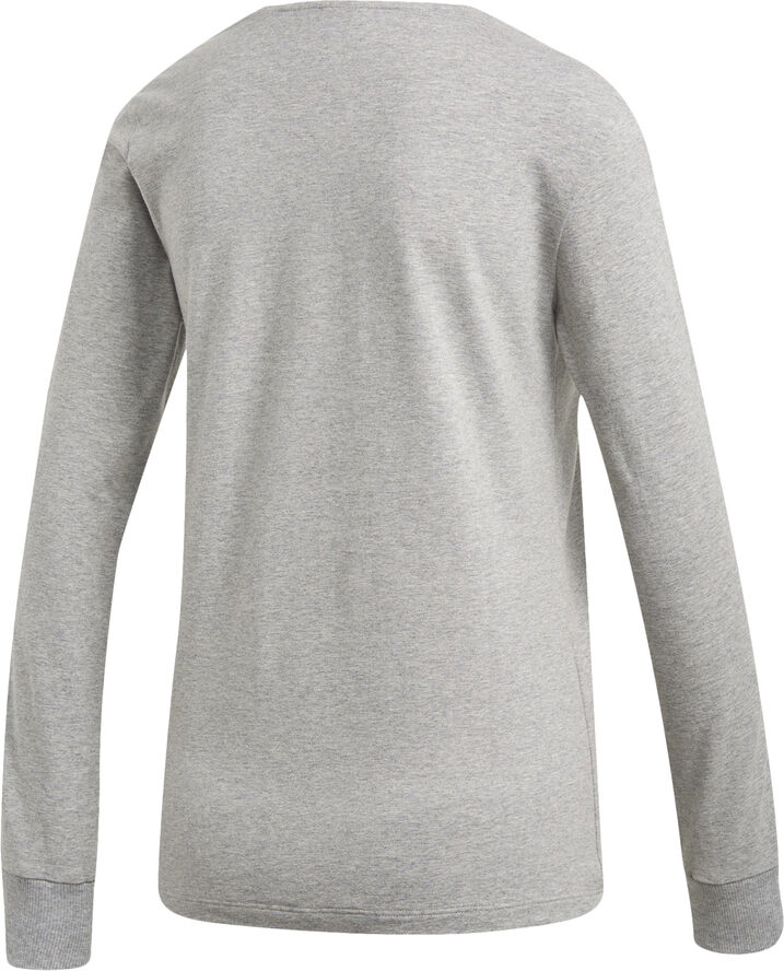 adidas 3-Stripes langærmet T-shirt Grå