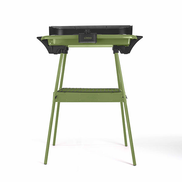Barbecue électrique sur pieds 2000 W DOM297K vert Livoo