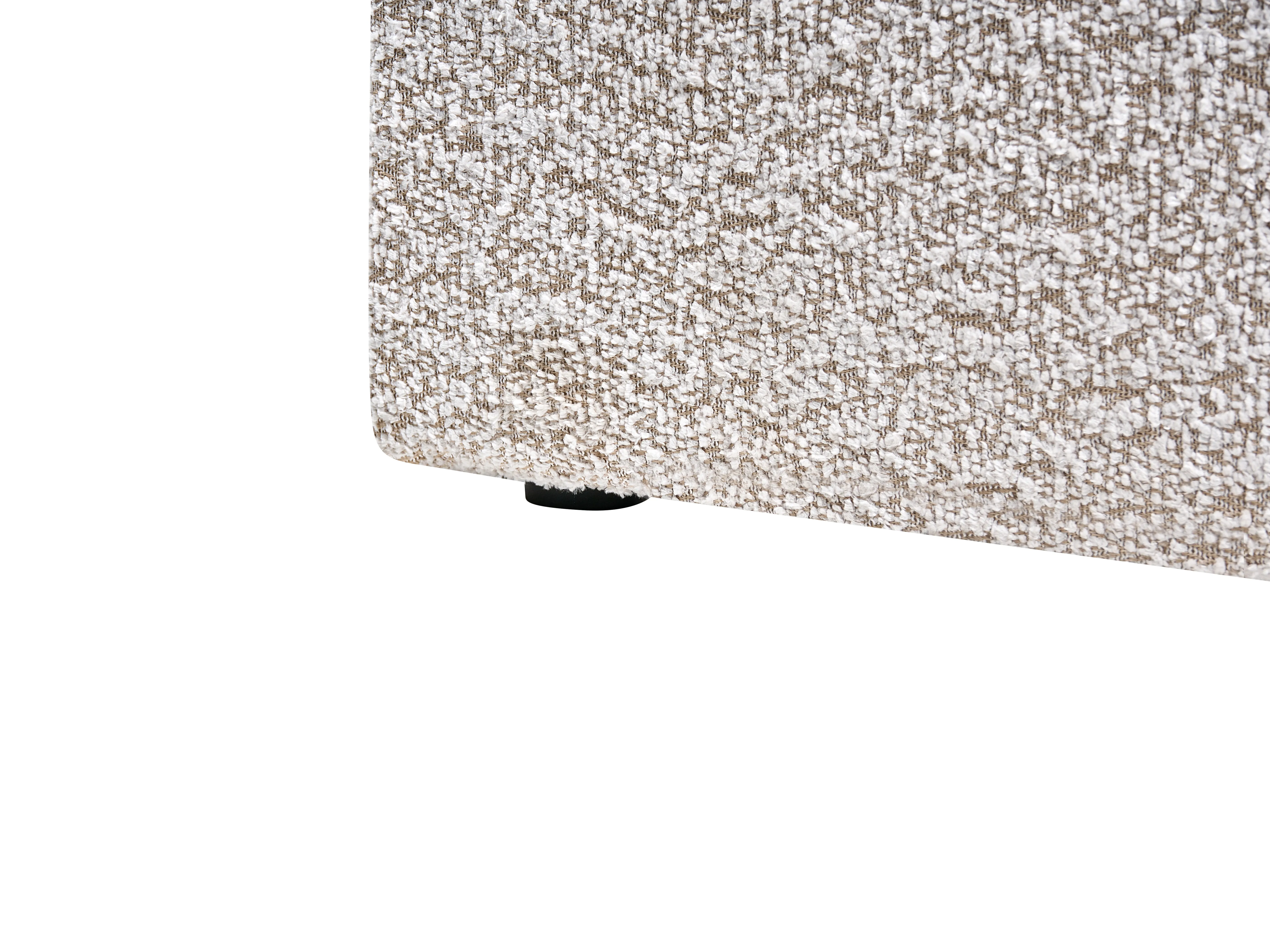 Bed met opbergruimte Bouclé BASTON 160 x 200 cm Lichtbeige