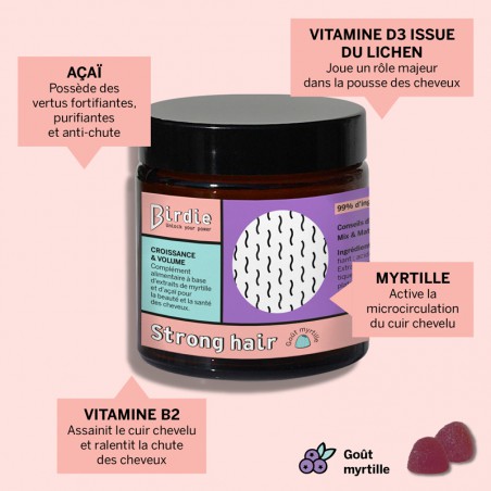 Birdie Nutrition Strong hair 1 mois