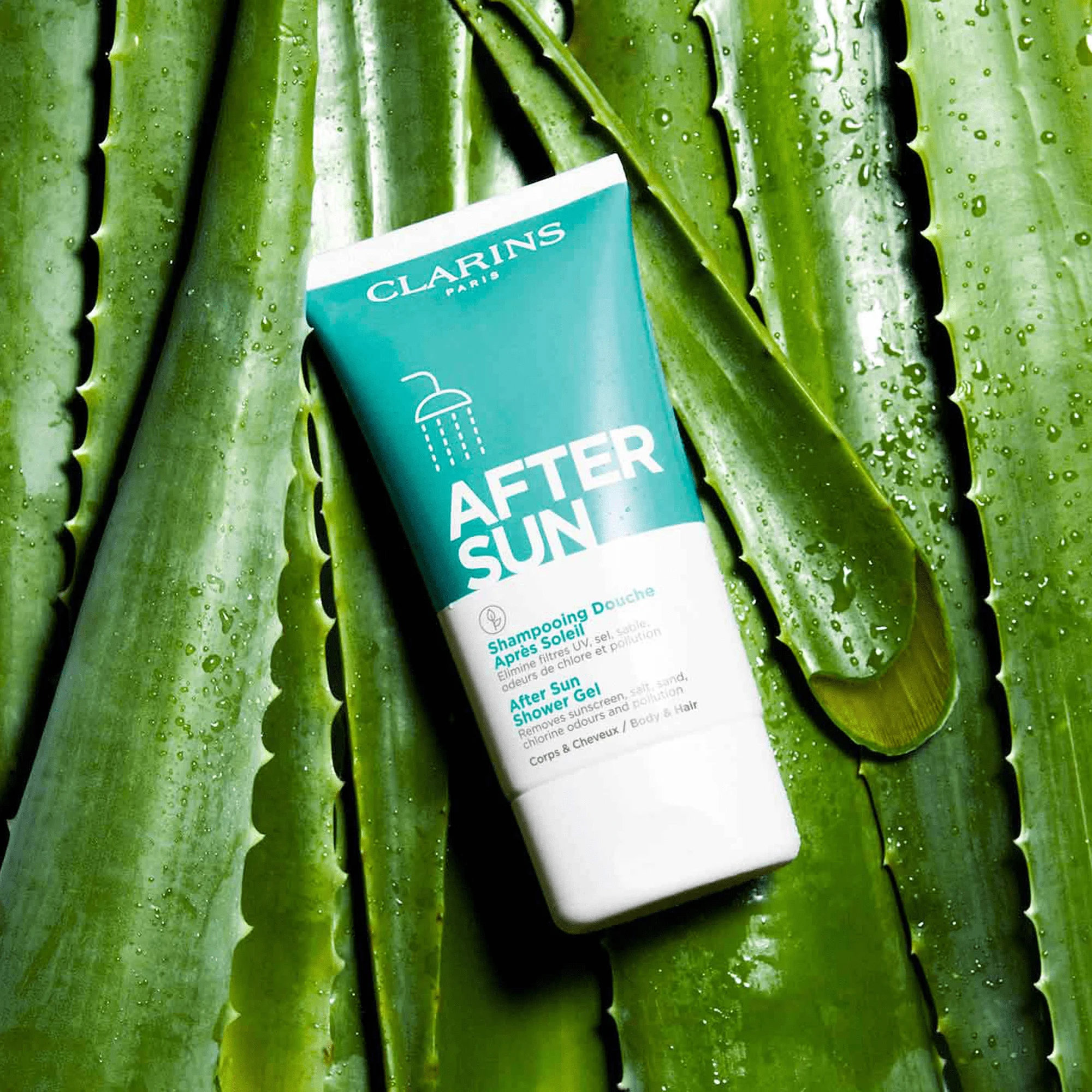 Shampooing Douche Après-Soleil. CorpsCheveux |