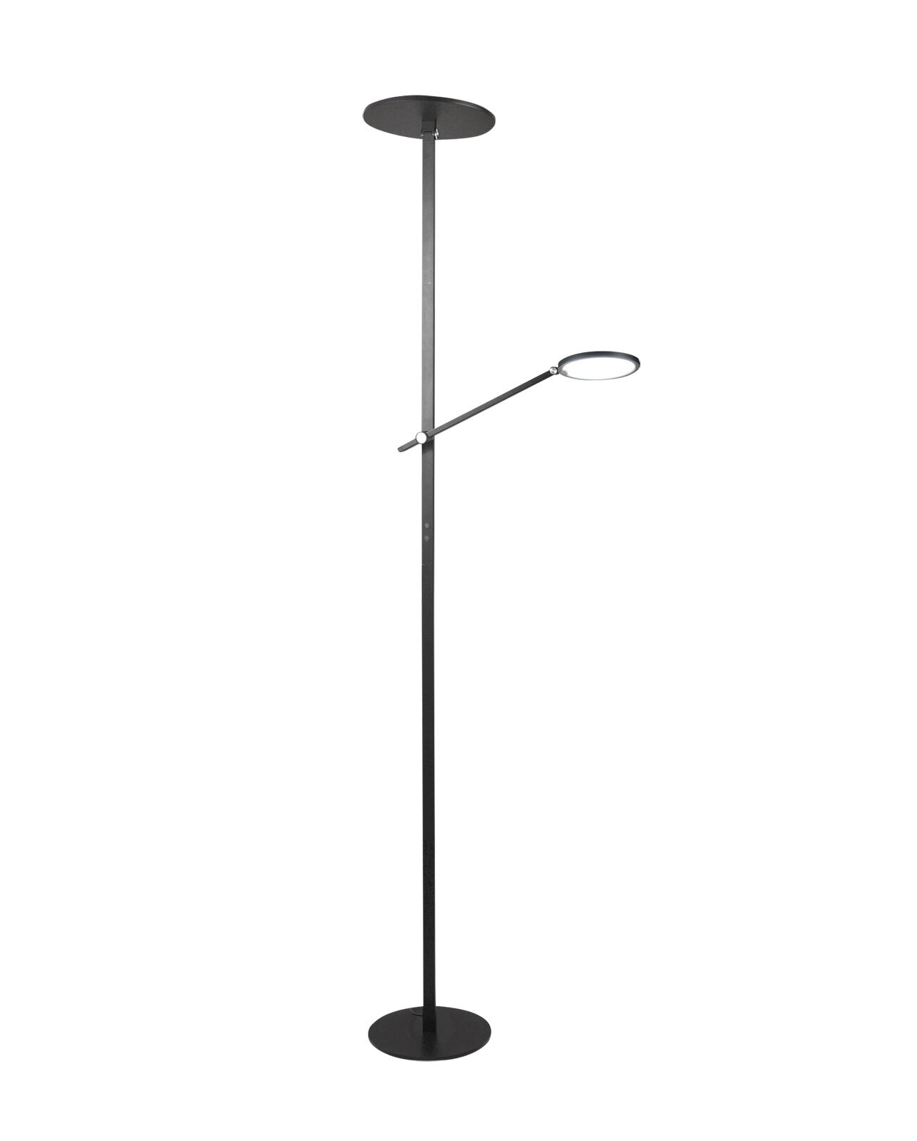 FABAS LUCE LED Stehlampe mit Leselampe REGINA schwarz