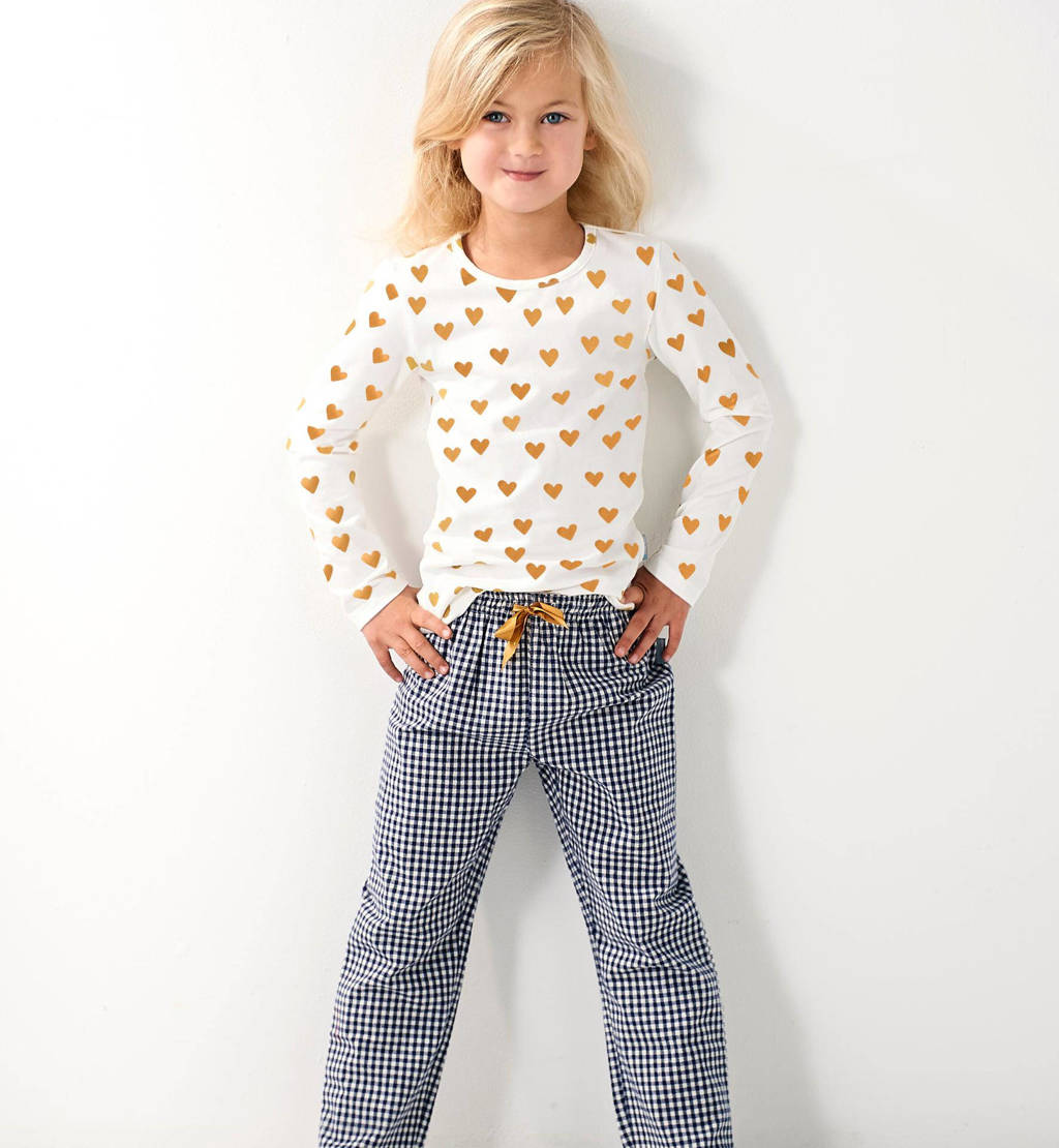 Little Label pyjama van katoen wit/blauw/geel