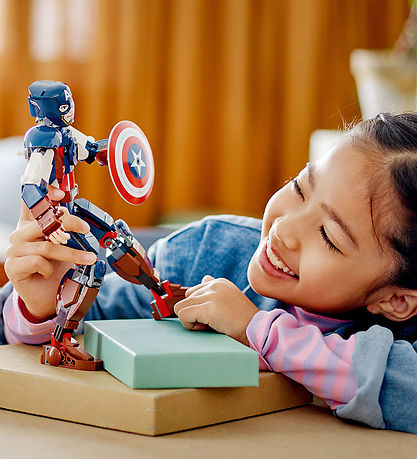 LEGO? Marvel Avengers - Byg Sølv-figur af Captain America 76258