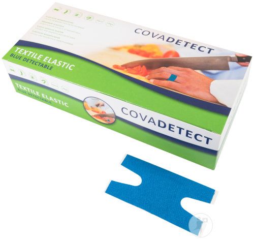 Covadetect Pansement Pour Phalanges Bleu Détectable Textile 100 Pièces (4072t)