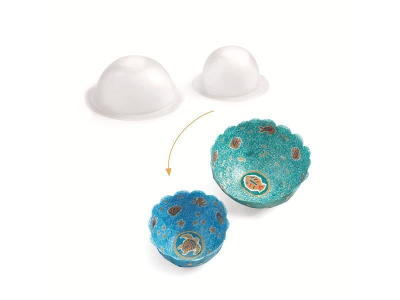 DJECO Bastelset DIY – Kartonschalen Meer Kreativset zum Basteln
