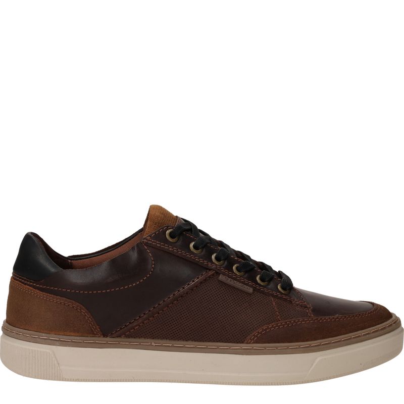 PS Poelman Sneakers Bruin Heren