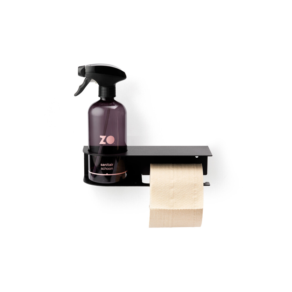 ZO Toiletrolhouder Rechts Zwart