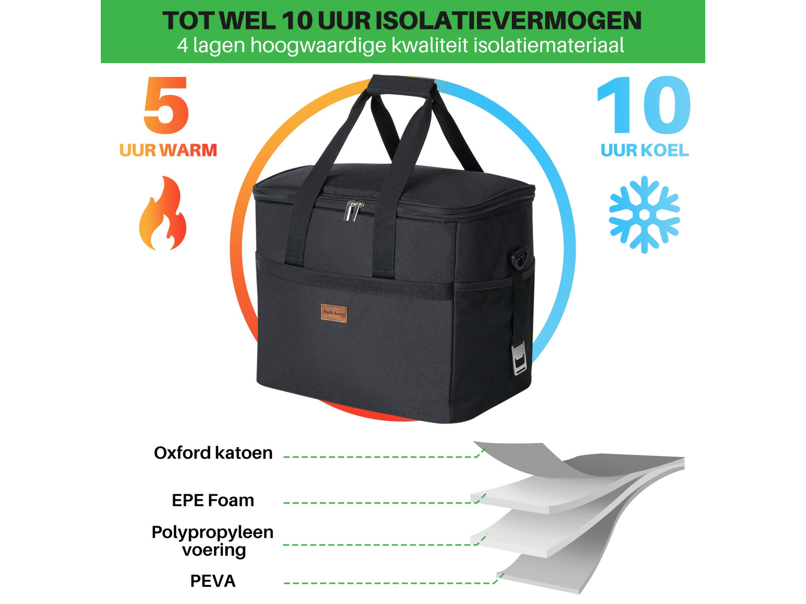 Packaway 40 liter koeltas - Black