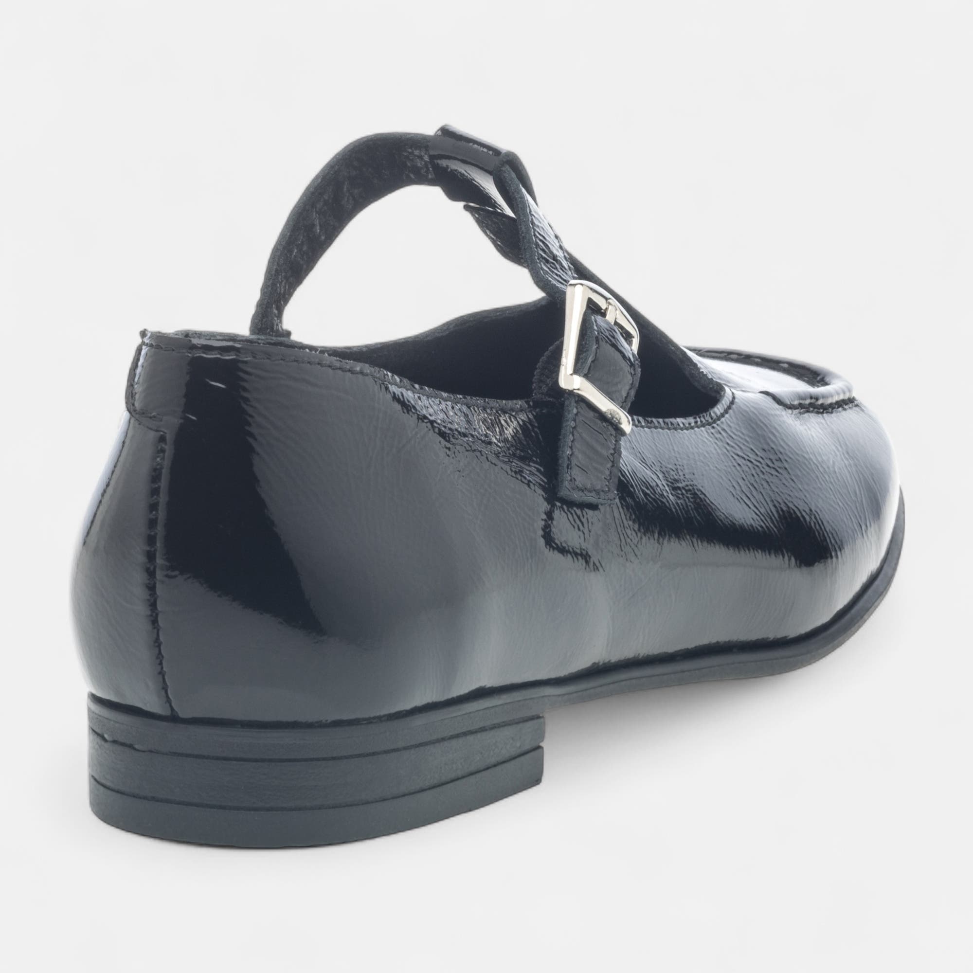 Babies Femme en cuir noir vernis