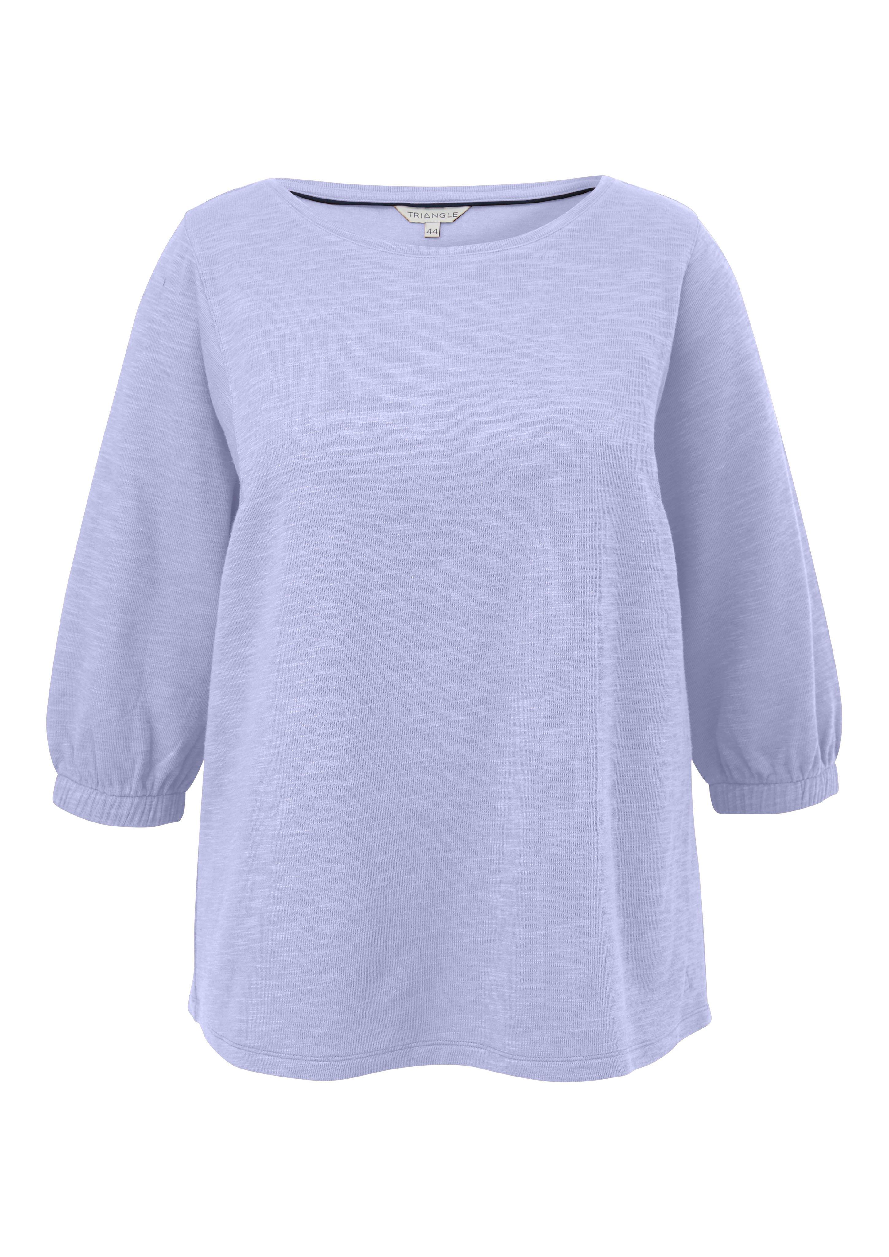 3/4-Arm-Shirt mit Gummibündchen, aus Flammgarn