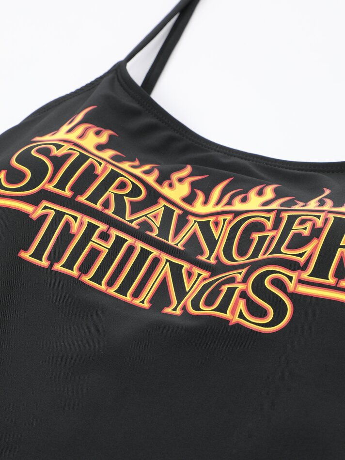 Maiô Stranger Things da Netflix - Preto