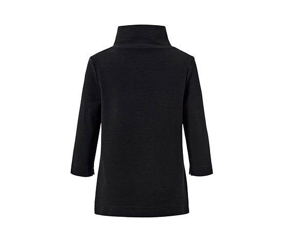 Sweatshirt mit 3/4-Arm, schwarz