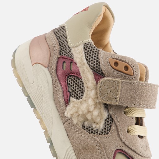 Shoesme Trainer Sneakers grijs Leer