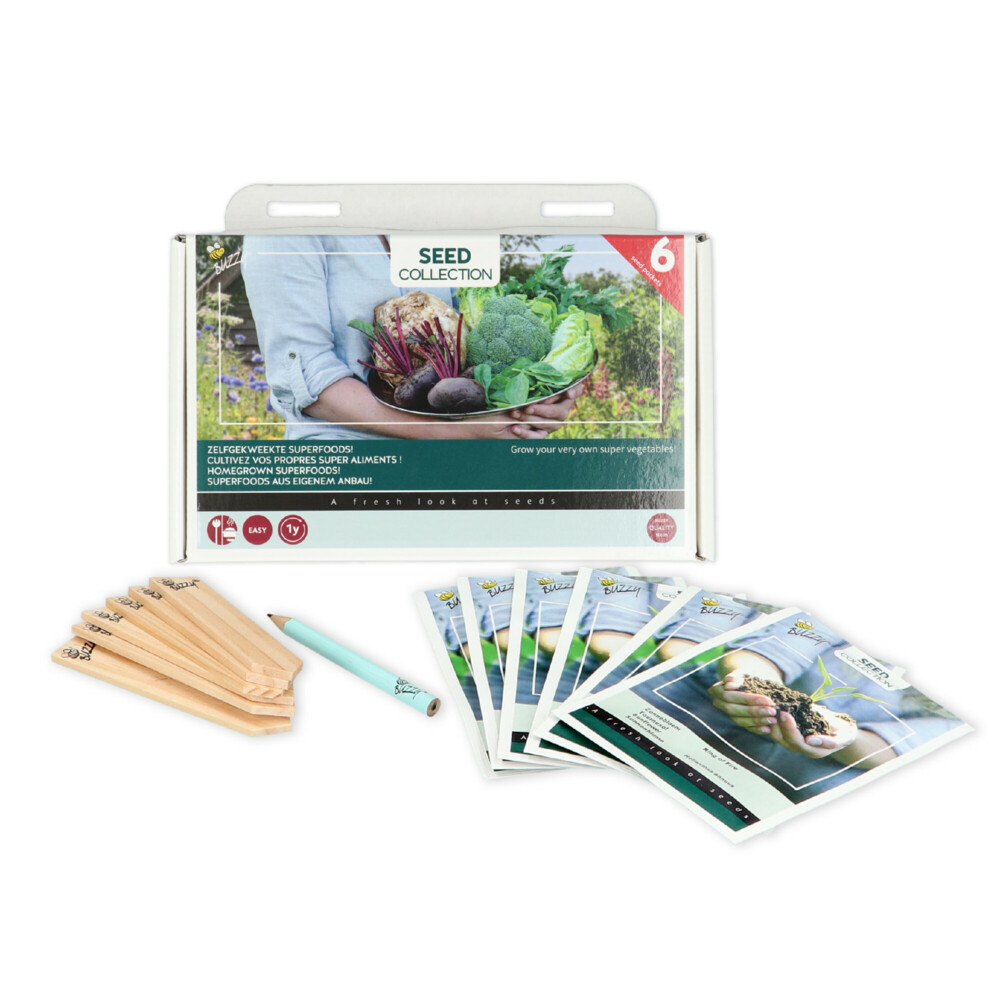 Buzzy Collection Kweekset 6 Zelfgekweekte Superfoods1 set