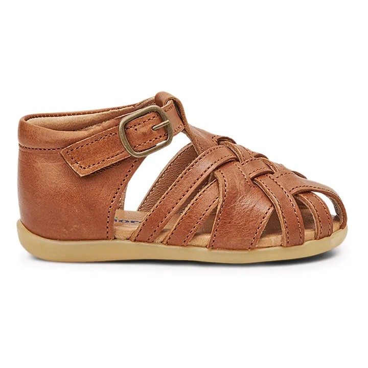 Petit Nord Sandales Scratchs Starter Diamond | Cognac