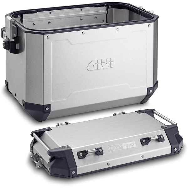 Givi - Paire de valises latérales Trekker Outback 48 gauche + Trekker Outback 37 droit Aluminium