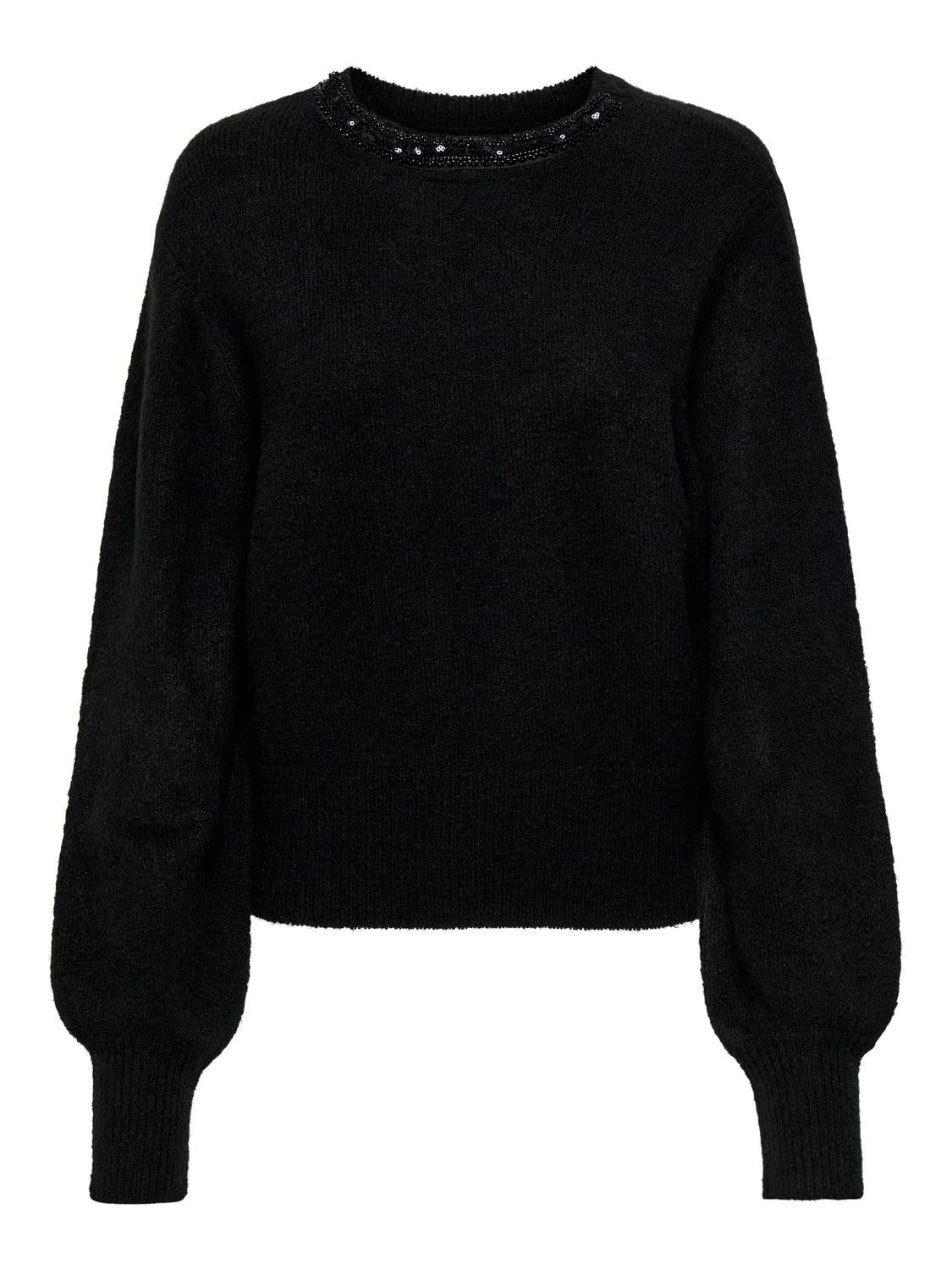ONLAVI Strickpullover Black