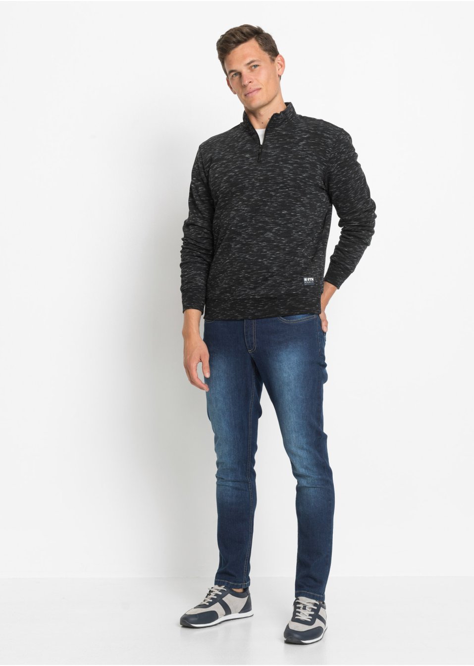 Sweat-shirt à col camionneur