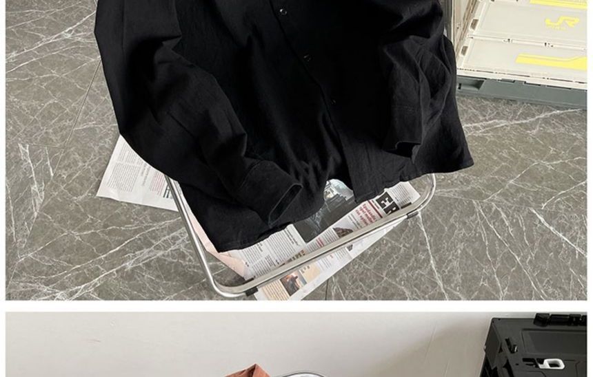 GuDayz - Overhemd met lange mouwen en zakdetail