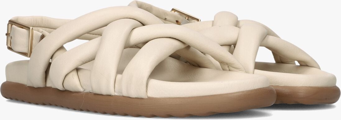 ecru via vai platte sandalen candy kriss